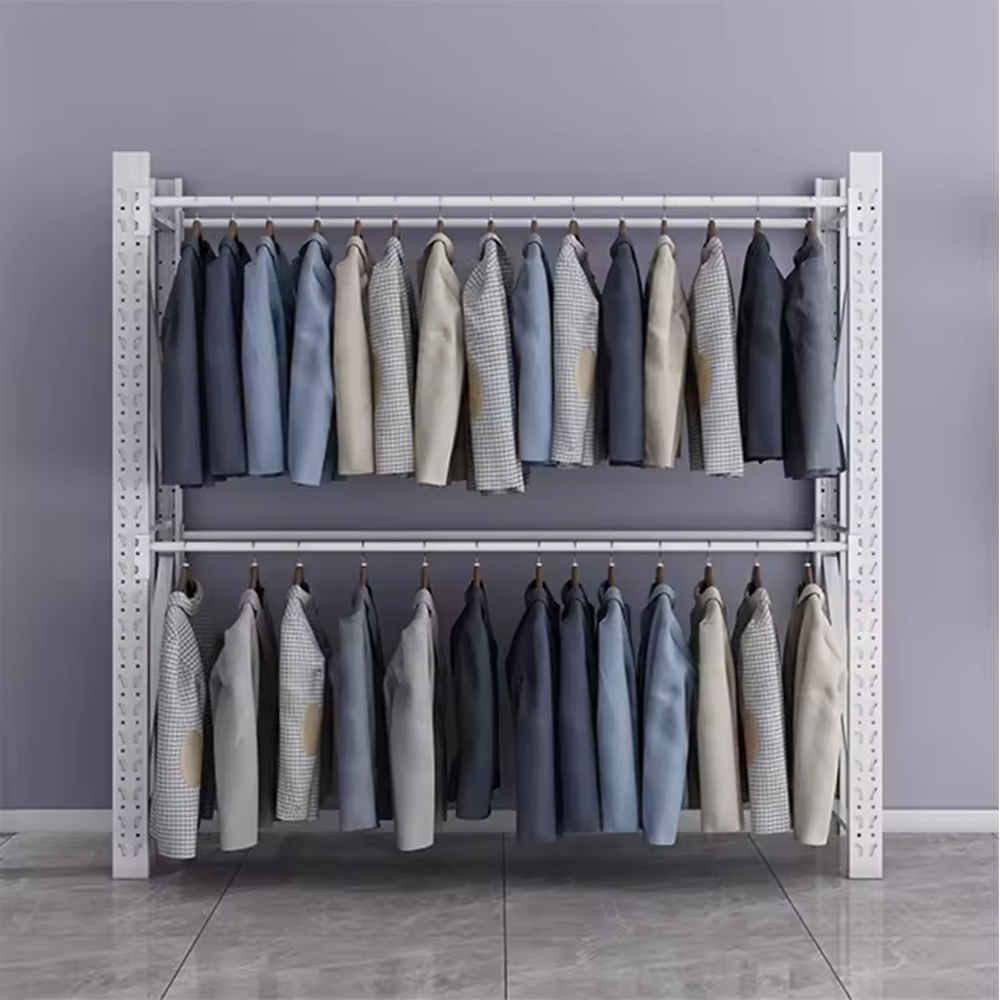 Corrosion Protection Garment Rack for Clothes Storage Hanging Coats Apparel