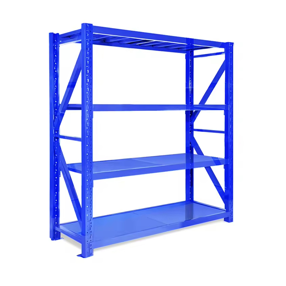 4 Layer Adjustable Light-Duty Warehouse Storage Rack for Offices Retail Home Environments